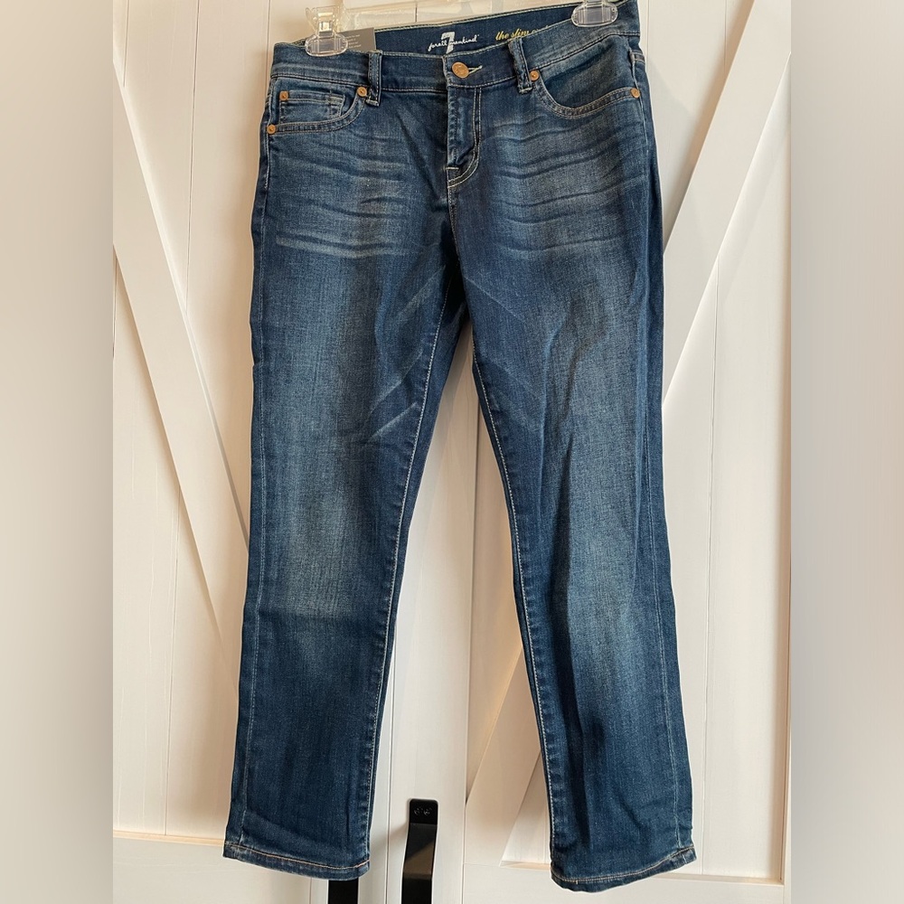 Kids 7 For All Mankind The Slim Crop Size 12 New With Tags
